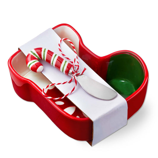 STOCKING BWL & CANDY CANE SPRDR