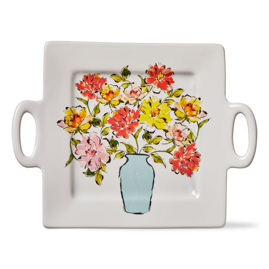 IN BLOOM SQUARE PLATTER