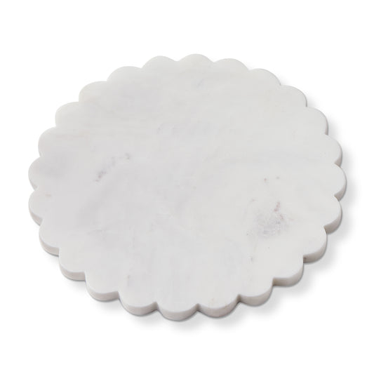 SCALLOPED ROUND MARBLE BOARD