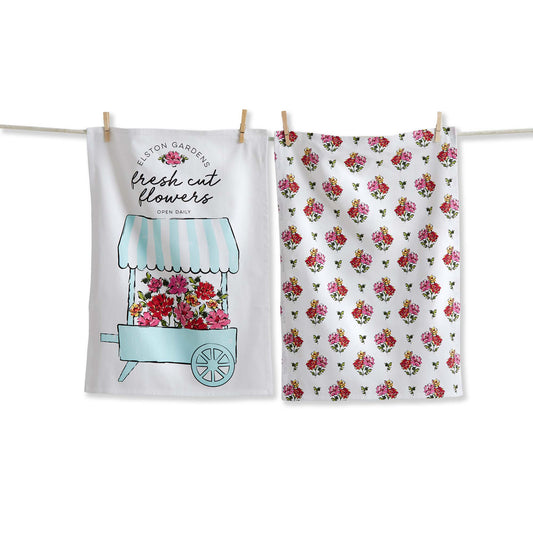 FLOWER CART DT S/2