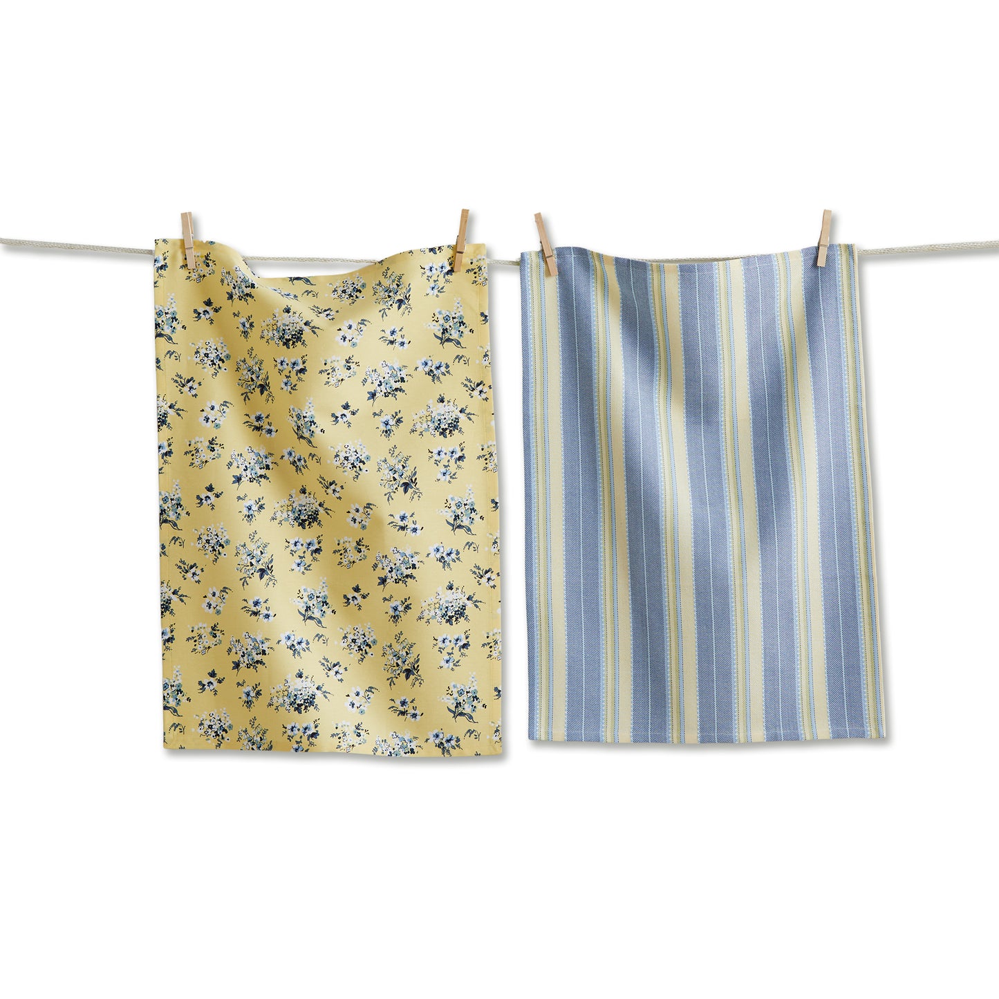 YELLOW FLORAL BOUQUET DT S/2