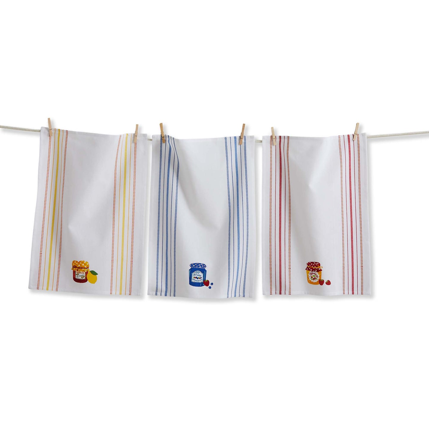 FRESH PICK JAM JAR DISHTOWEL SET/3