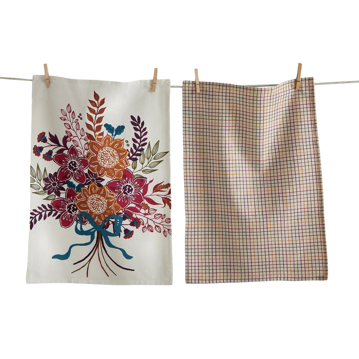 Autumn Bloom Dishtowel Set Of 2