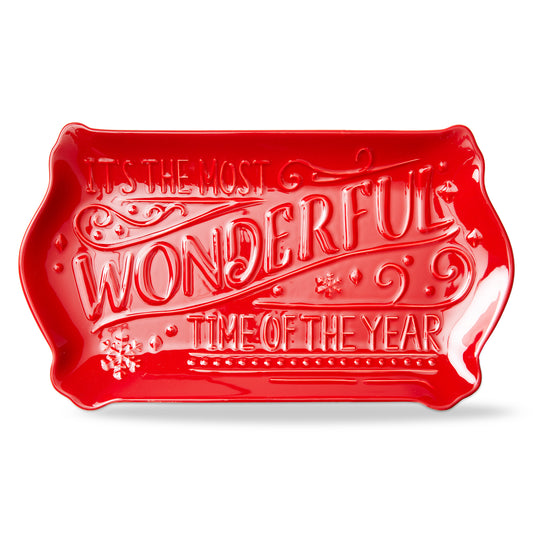 THE MOST WONDERFUL TIME OF YEAR PLATTER