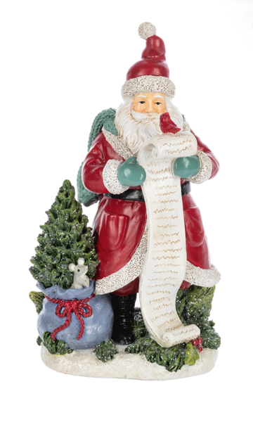 Woodland Santa Figurines