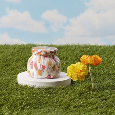 Capri Blue Pineapple Flower Pattern Play