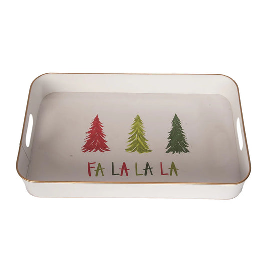Metal Multi Trees Fa La La Tray
