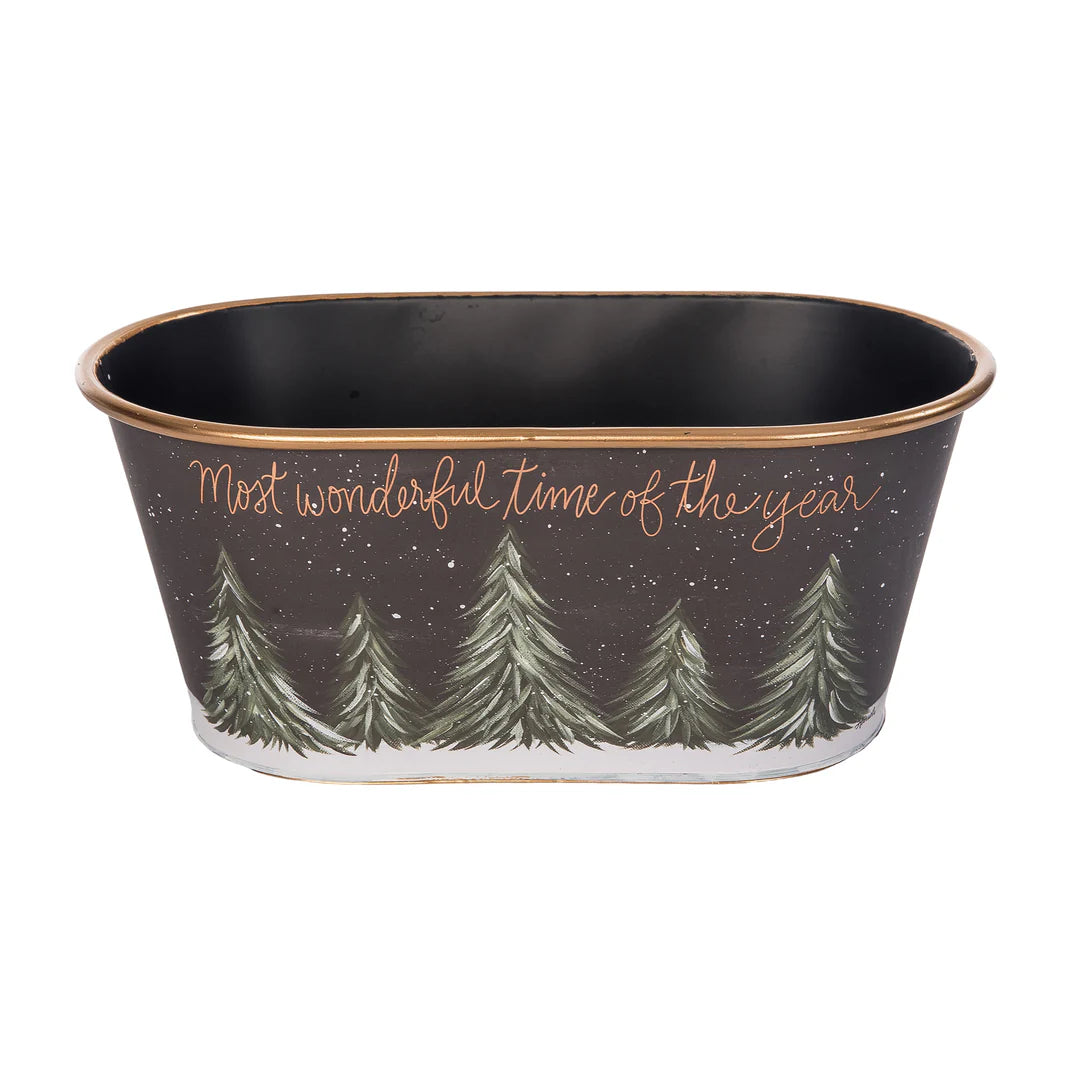 Metal Celebration Storage Tub