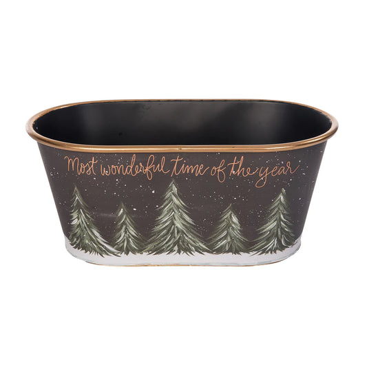 Metal Celebration Storage Tub
