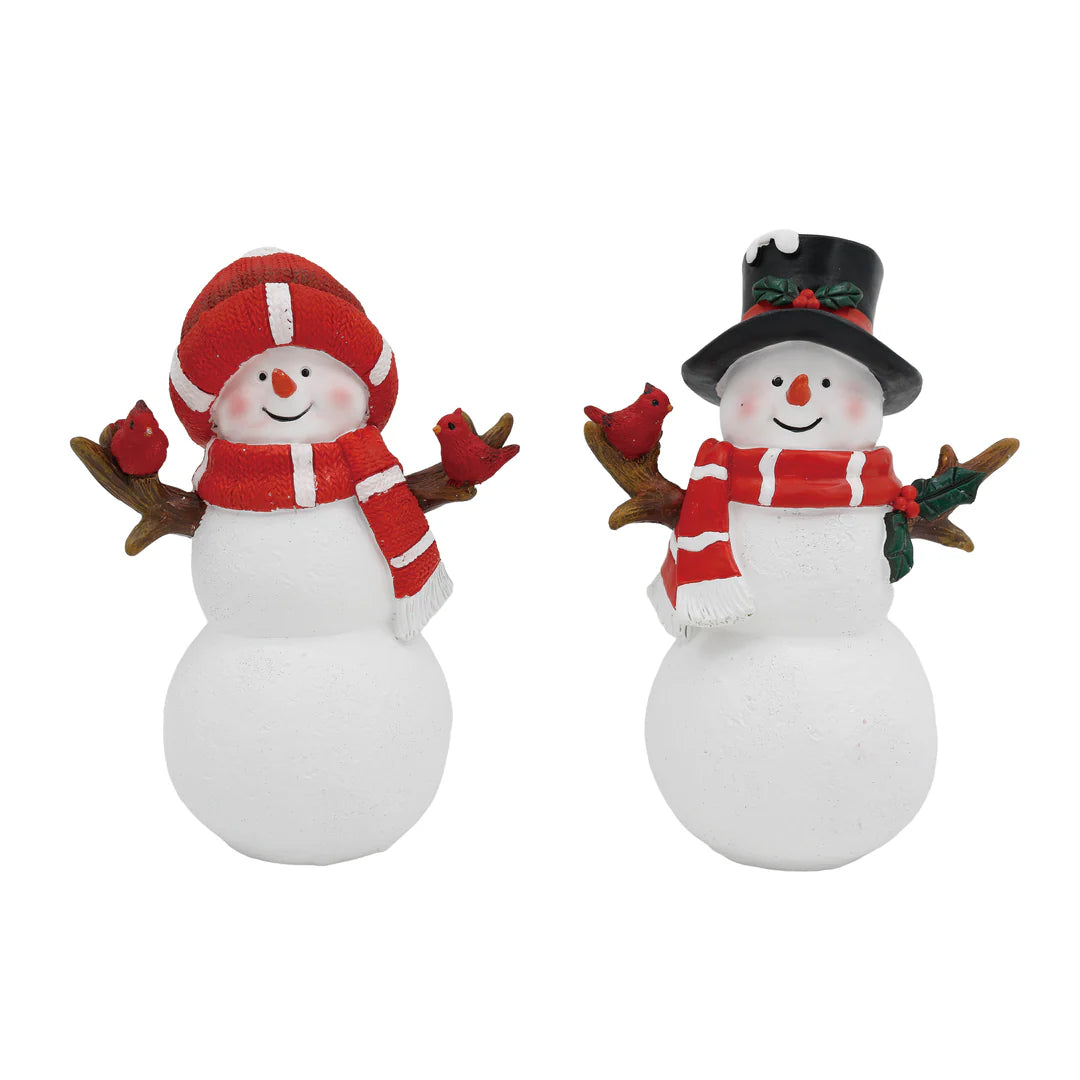 Res Snowman w/Cardinal 2 Asst