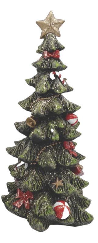 Res Christmas Glitter Tree Figs S/3