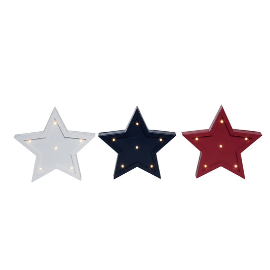 LED Stars 3 Asst