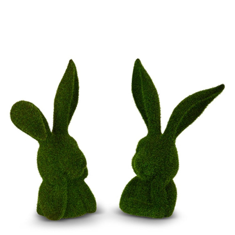 Moss Thinking Rabbit Bust