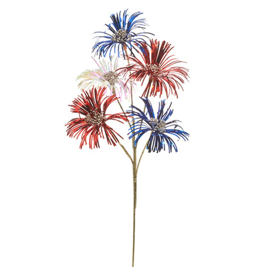 Red, White and Blue Sparkler Spray
