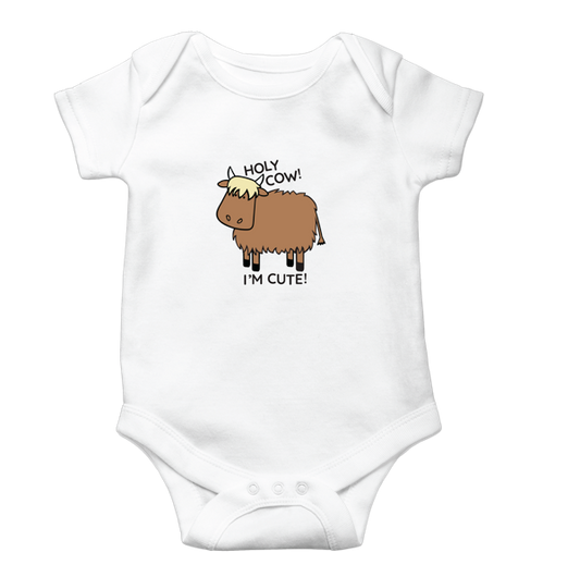 HIghland Cow Diaper Shirt