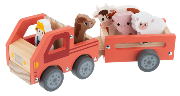 Wooden Tractor Playset