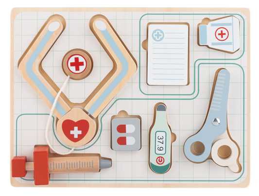 Wooden Doctor Puzzle Set
