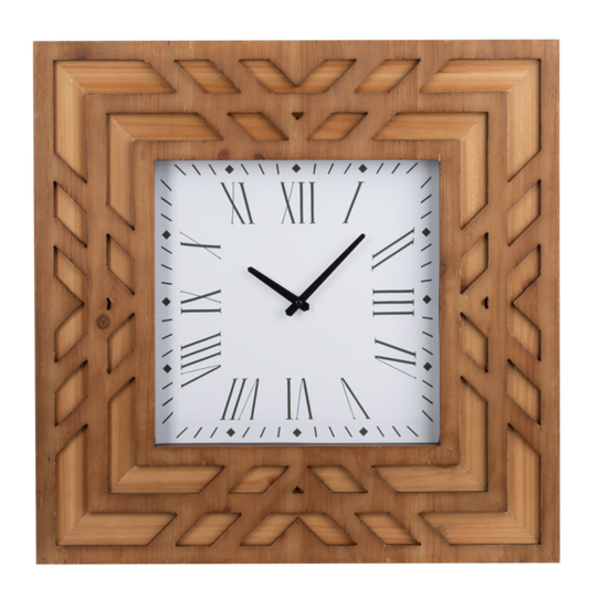 Layered Mod Mountain Square Wall Clock