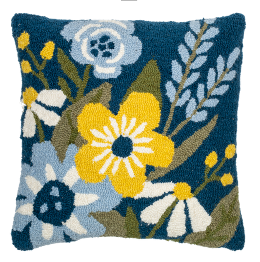 Colorful Flower Punch Hook Pillow