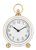 Round Desk Clock with Gold Accent