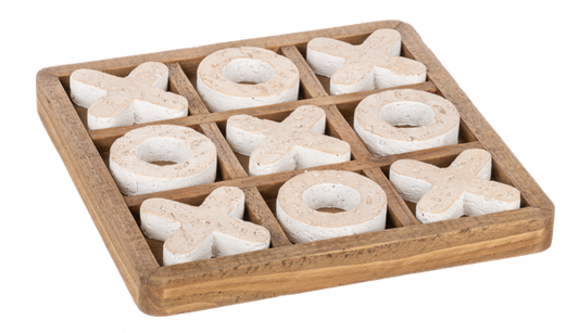 Faux Stone Tic Tac Toe