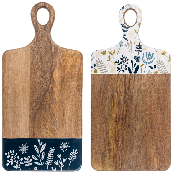 Midnight Botanical Cutting Board