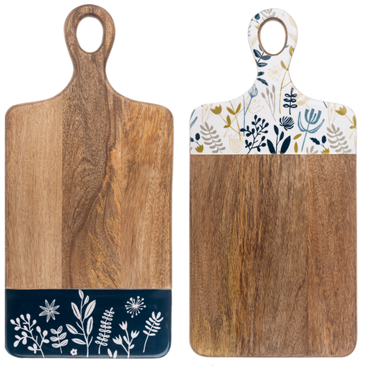 Midnight Botanical Cutting Board
