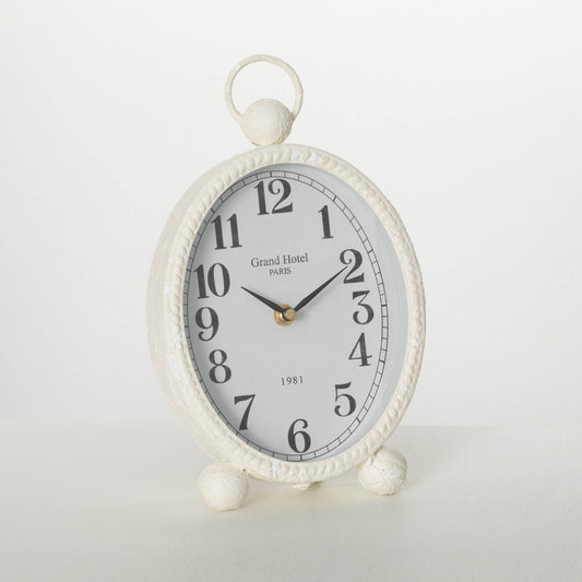 WHITE DESK CLOCK