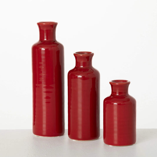 Bottle Vase - Red