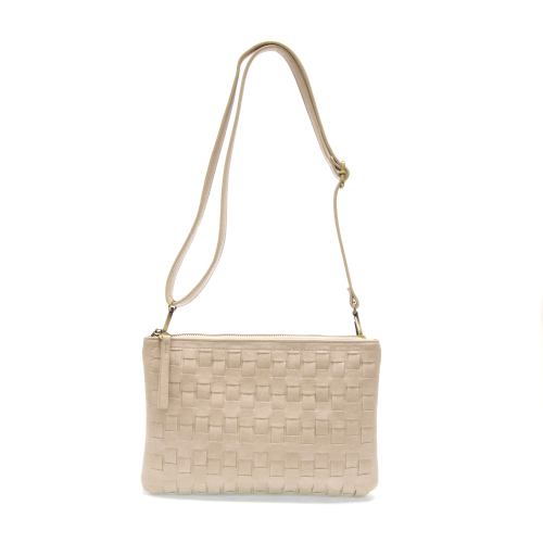 QUINN WOVEN CONVERTIBLE CROSSBODY CLUTCH