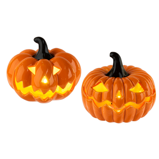 Light Up Jack O Lantern Figurines