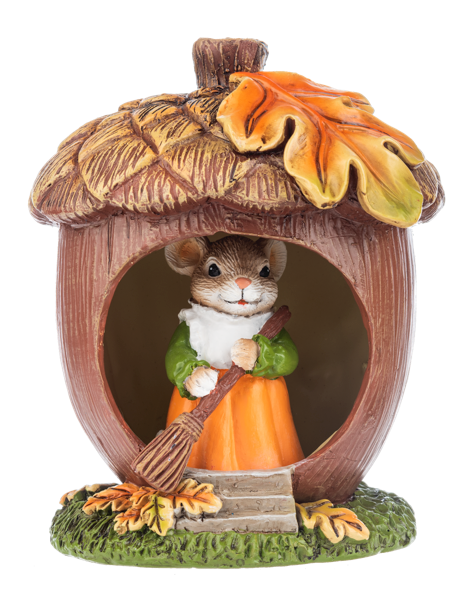 Panoramic Acorn Figurines