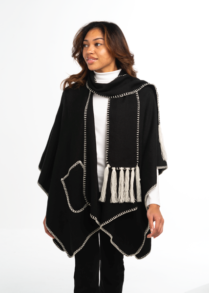 Whipstitch Wrap w/ Scarf