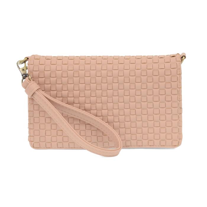 Blush Lila Mini Woven Crossbody Bag