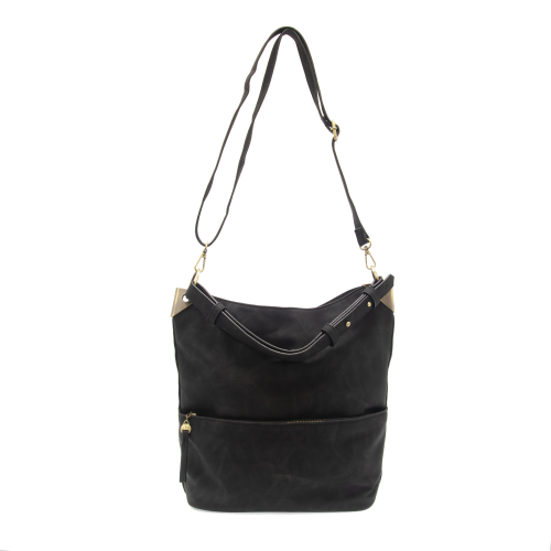 Joy Susan Purse - Darcy Zip Front Pocket Bucket Bag