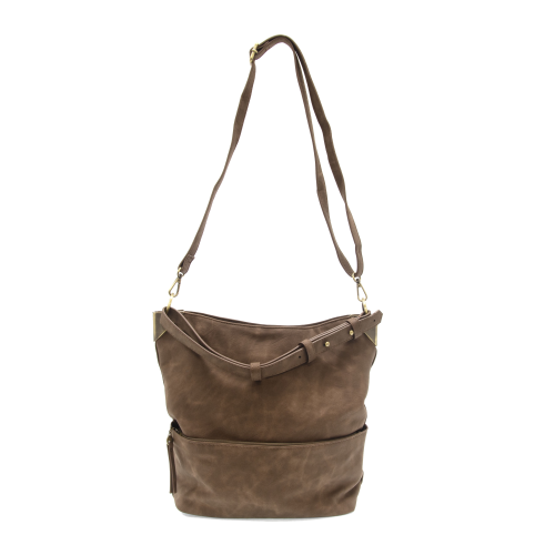 Joy Susan Purse - Darcy Zip Front Pocket Bucket Bag