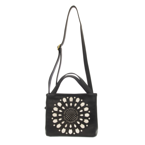Flora Laser Cut Crossbody Tote