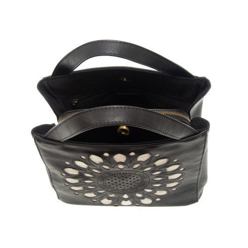 Flora Laser Cut Crossbody Tote