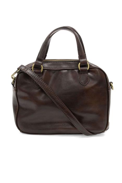 Mocha Regina Mini Satchel Crossbody