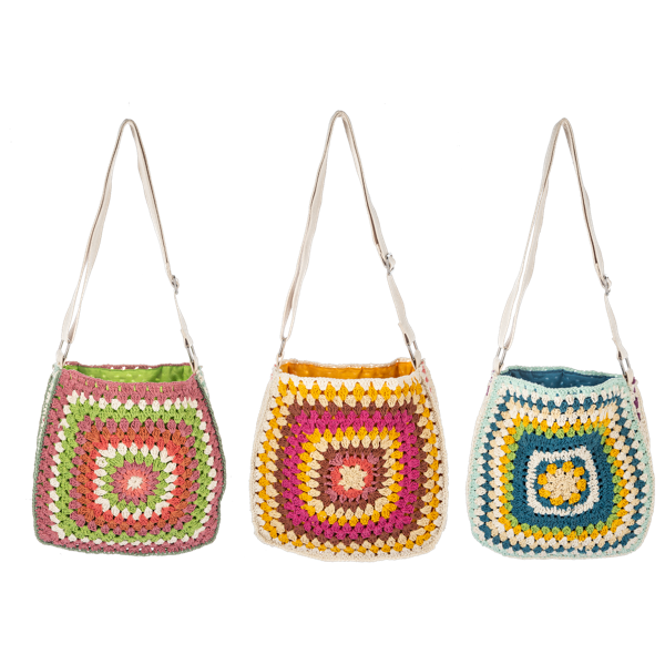 Crochet Granny Square Purses