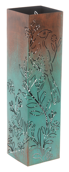Laser-cut Botanical Bird Pillar Holders