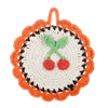 Crochet Cherry Table Trivet Set