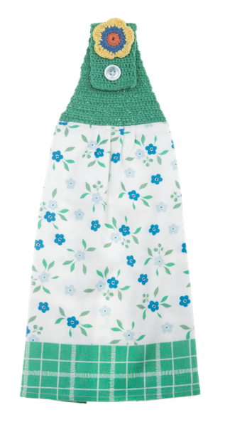 Crochet Flower Tea Towels