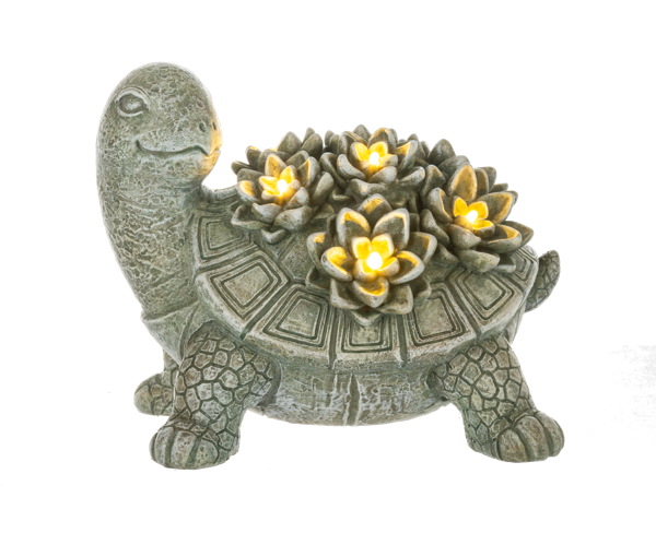 LED Light Up Turtle & Snail Figurines