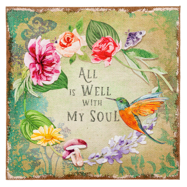 Garden Wall Decor - All Is Well With My Soul
