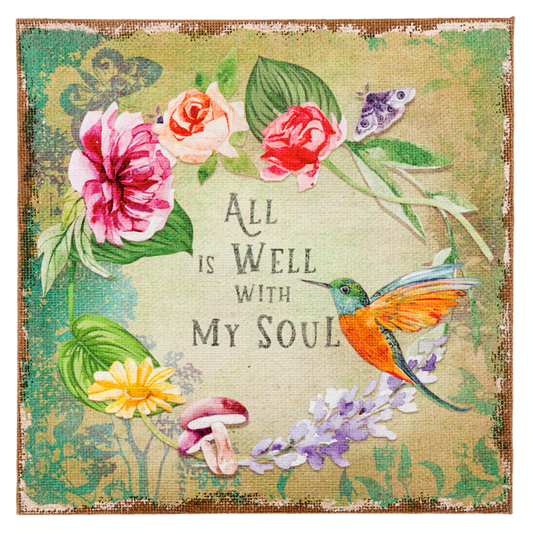 Garden Wall Decor - All Is Well With My Soul