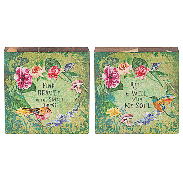 Wild Iris Block Figurines