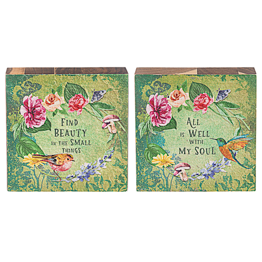 Wild Iris Block Figurines