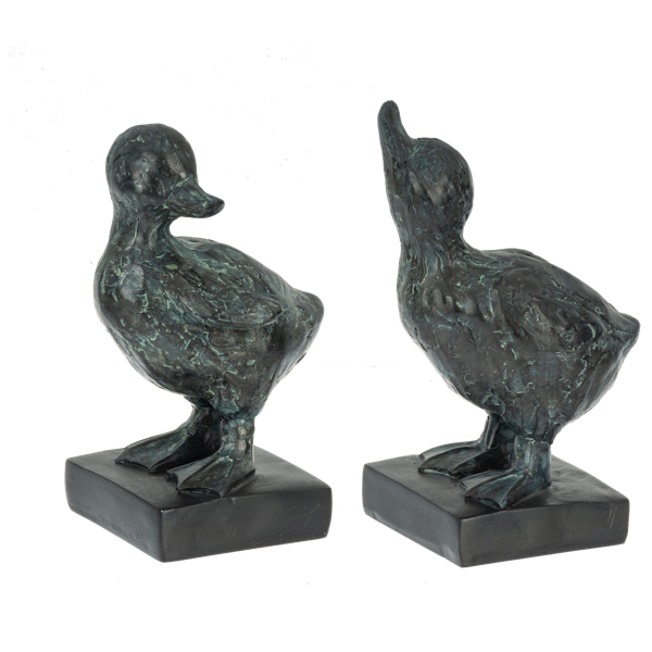 Patina Duckling Figurines