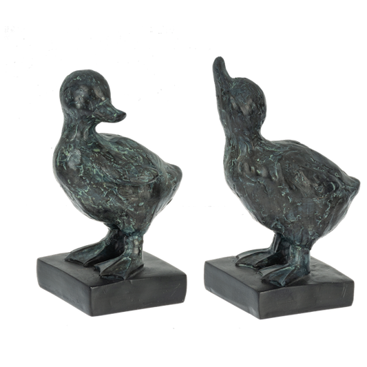 Patina Duckling Figurines